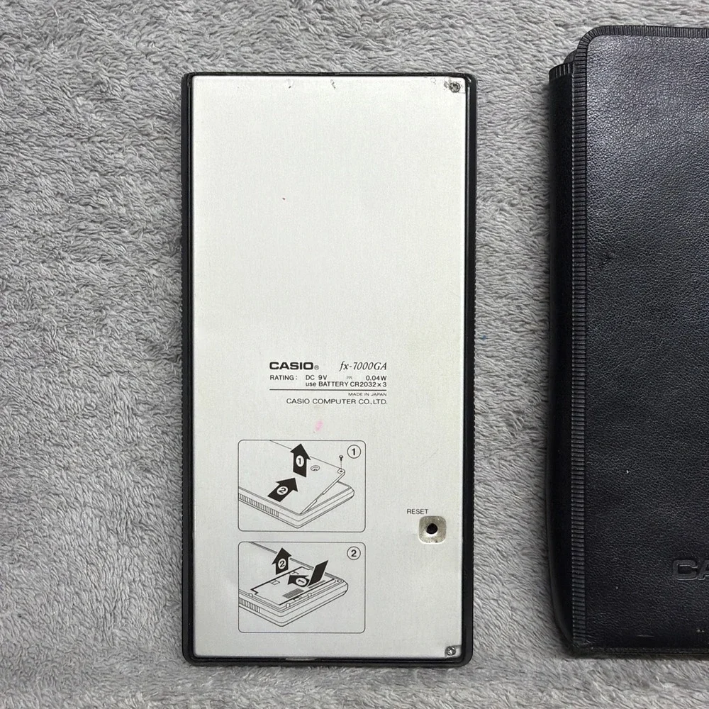 Casio FX-7000GA Scientific Calculator Vintage With Case Tested New Battery